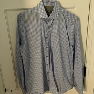 Twillory dress shirt - 16-34 tailored fit. Blue checkered